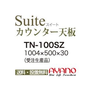 関東送料無料 綾野製作所 / ユニット式食器棚 Suite スイート CONNRCT コネクト STELLA ステラ LUXIA ラクシア / シームレス1枚天板  TN-100SZ