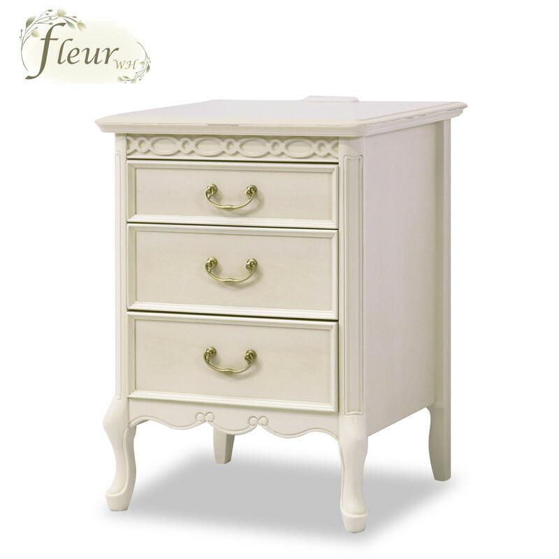 東海家具工業 東海家具 FLEUR-WH ナイトテーブル-E TOKAI KAGU