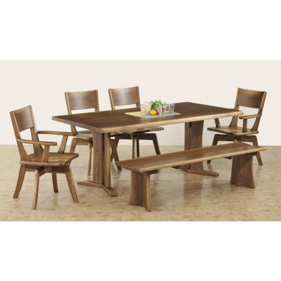 筑波産商 ハーグ2 180テーブル 2本脚 ダイニングテーブル 脚間変更可能