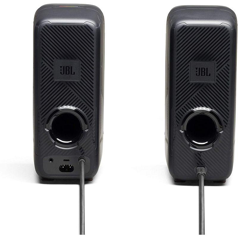 JBL QUANTUM DUO ゲーミングスピーカー/USB 3.5mm 接続/Bluetooth/ワイヤレス スピーカー/サラウンド/ライ JBL QUANTUM DUO ゲーミングスピーカー/USB 5mm 接続/Bluetooth/ワイヤレス スピーカー/サラウンド/ライ