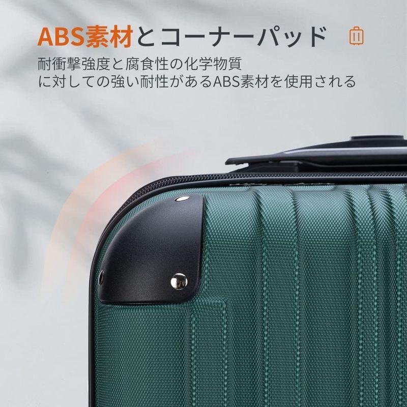 Bargiotti ABSスーツケース キャリーバッグ キャリーケース 大容量 超軽量 TSAロック ダブルキャスター 静音 旅行 ビジネス｜telmit-store｜05