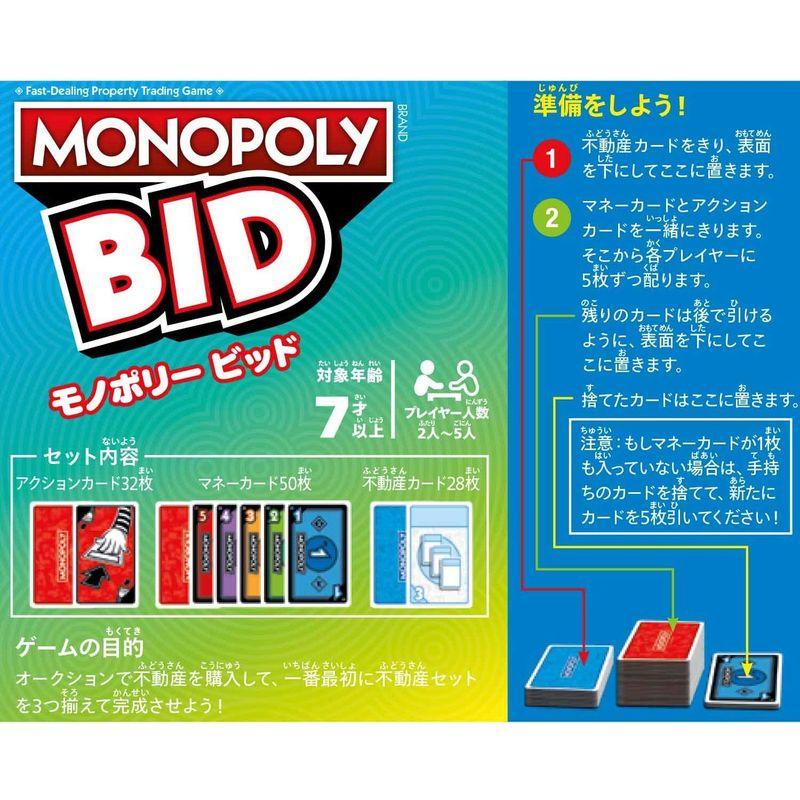 ハズブロ カードゲーム モノポリー ビッド F1699 正規品｜telmit-store｜12