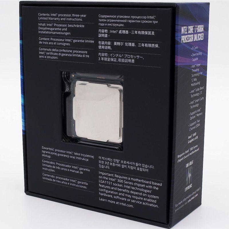 Intel 40周年記念版CPU - 5GHzまで昇圧された最速6コアプロセッサ Core i7-8086K｜telmit-store｜05