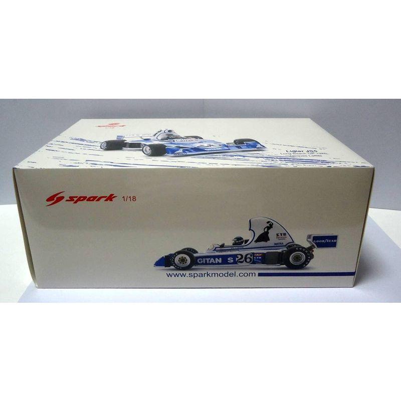 動作確認 デカール貼りつけ済みスパーク 1/18 リジェ JS5 ジタン 1976 F1 アメリカ西GP ロングビーチ #26 J.ラフィット 【JSB1830728203】(66433円)
