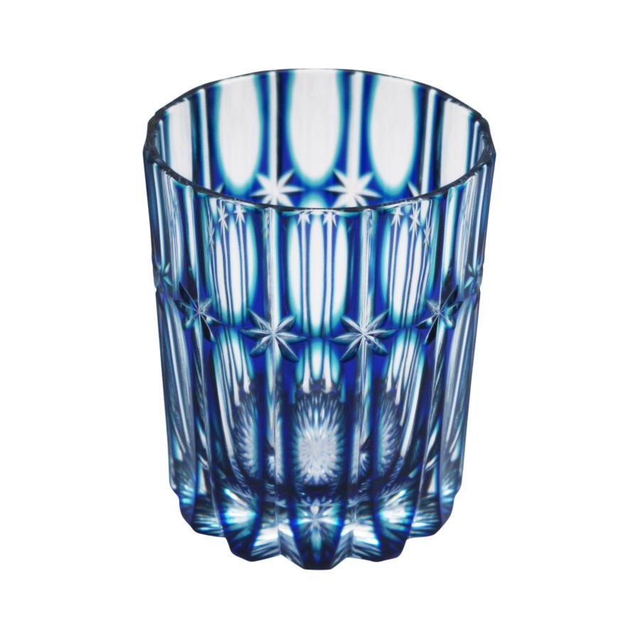 ショットグラスセット切子ガラス硝子縞柄模様星