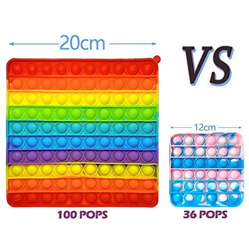 Ririto は自分にプチご褒美を プッシュ ポップ バブル ストレス解消 cm虹色 10cmブルーピンク スクイーズ玩具 It グッズ Pop