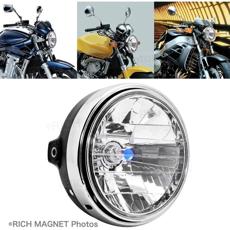 バイク ヘッドライト マルチリフレクター 180mm 汎用 CB400SF XJR 400 RZ ホンダ ヤマハ 純正 タイプ カスタム 社外 :142-1-Headlight-180mm-WHT-CB400:店舗ツイてる 通販 バイク ヘッドライト マルチリフレクター 180mm LED 純正タイプ