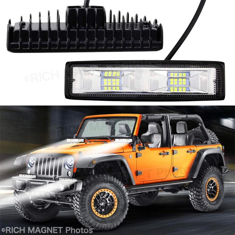 最新型 LED ワークライト 2個 作業灯 16LED ライトバー 広角 最新型 LED ワークライト 2個 作業灯 16LED ライトバー 広角