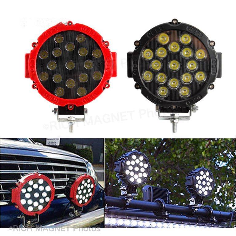 ワークライト 作業灯 51w 汎用 黒 ブラック LED 12v 24v 兼用 2 ワークライト 作業灯 51w 汎用 黒 ブラック LED 12v 24v 兼用 2