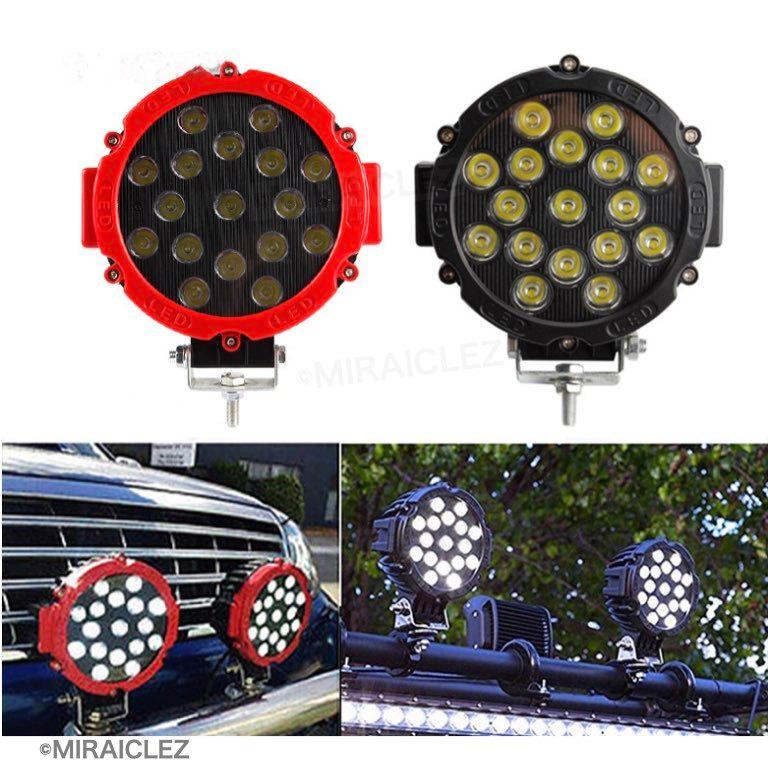 ワークライト 作業灯 51w 汎用 LED 12v/24v 兼用 2個セット