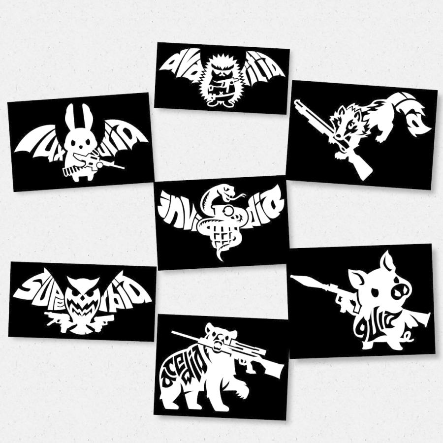 ステッカー カッティングステッカー サバゲー カッティングシール