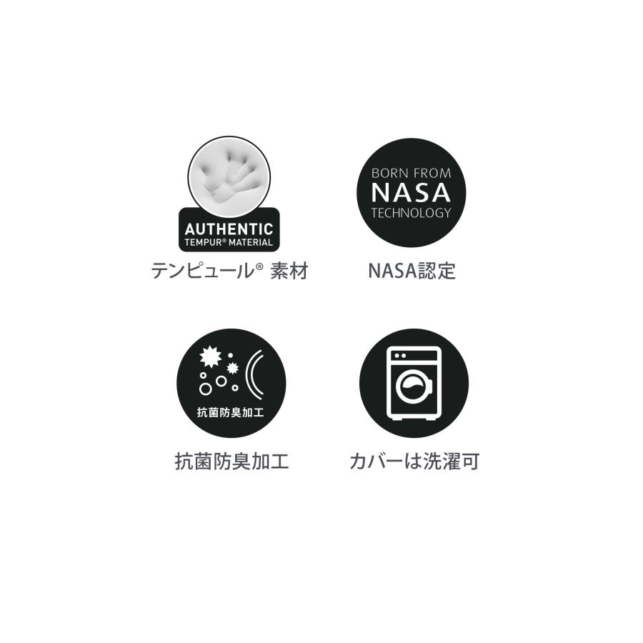 特別価格 5/10(日)まで | テンピュールアウトレット 折りたたみマットレス ワン フトン 厚み7cm ダブル 正規品 保証なし マットレス 三つ折り_6