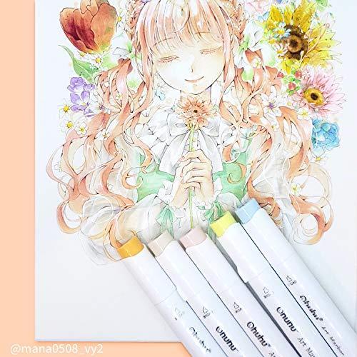 Ohuhu パステルカラー 168色 イラストマーカー 薄色 基本色 濃淡色 筆 太字 浅い色 筆先 ふでタイプ ブレンダーペン付き 手帳 イラスト Ft08jg1vxtr Ten Eleven 通販 Yahoo ショッピング