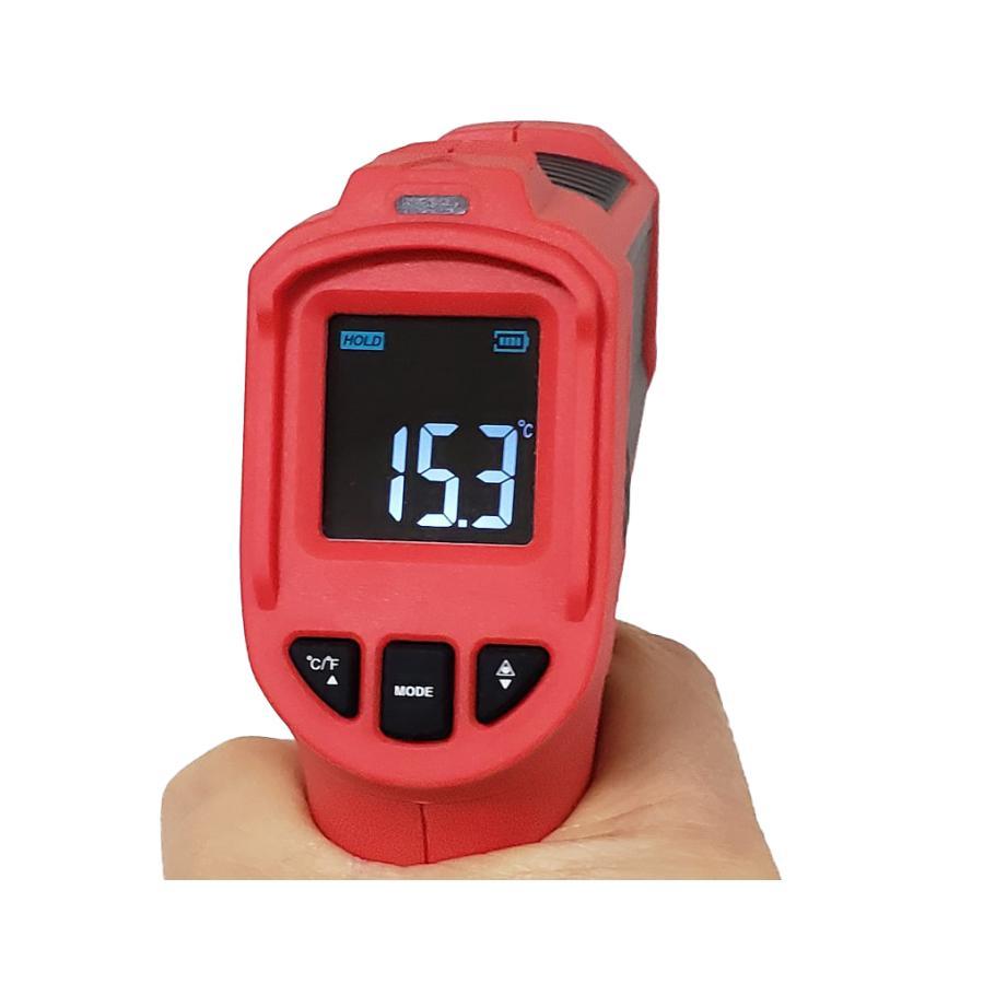 放射温度計 保証付 カラー画面 -50〜800℃ 単4電池使用 放射率変更