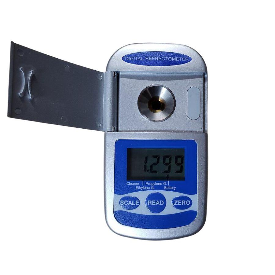 限定デジタル 比重計 屈折計 1台目盛4本 クーラントバッリーテスター