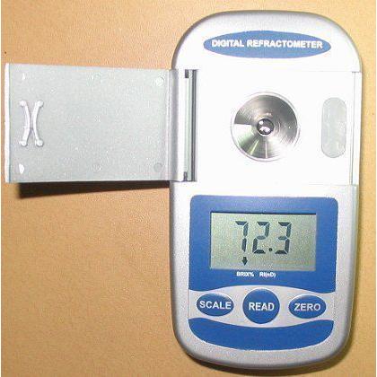 広い範囲屈折率糖度低濃度0から高濃度（Brix0-95%）精度±0.2％デジタルポケット型屈折計メーカー保証1年保証付デジタル糖度計超ワイドレンジ目盛2本糖度屈折率｜ten-kou｜02