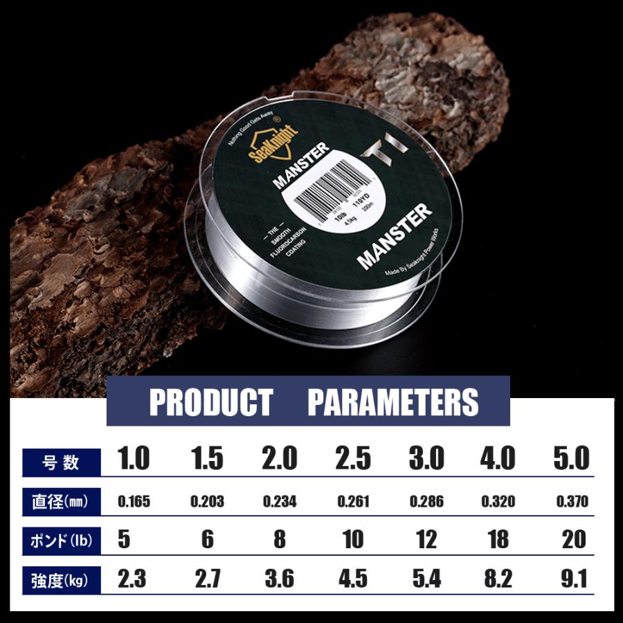 フロロカーボン ライン ハリス リーダー 100m 釣り糸 フィッシング