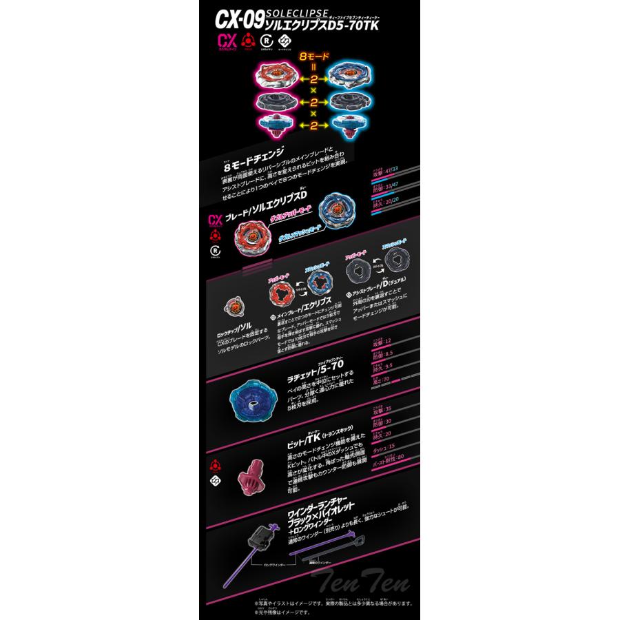ベイブレードx CX-09 ソルエクリプスD5-70TK 完全未開封カートン