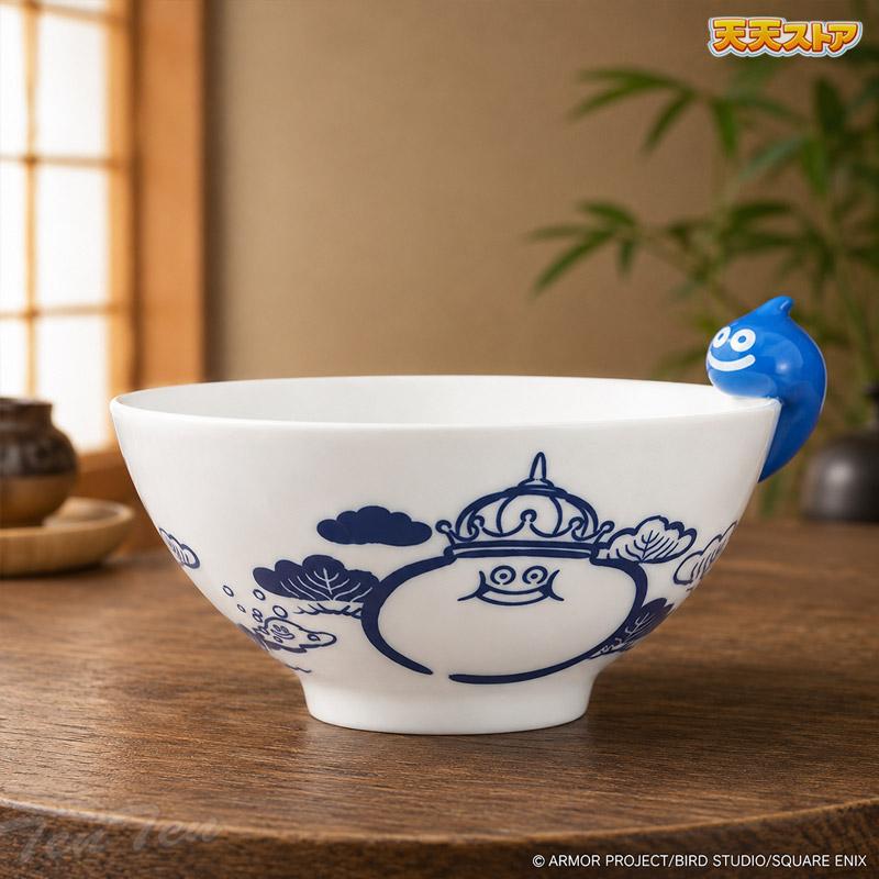 スライム　ドラクエ　茶碗 ドラゴンクエスト 和シリーズ 飯碗 ブルー スマイルスライム 【即納品