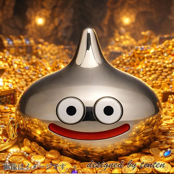 ドラゴンクエスト スマイルスライム 陶器貯金箱 メタルスライム 【即納