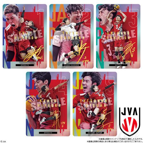 BANDAI JAPAN NATIONAL VOLLEYBALL TEAM ツインウエハース 選手 BANDAI JAPAN NATIONAL VOLLEYBALL TEAM ツインウエハース 選手