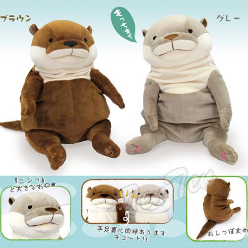 もちかわうそ ブラウン Lサイズ ぬいぐるみ 【即納品】 カワウソ もちかわうそ ブラウン Lサイズ ぬいぐるみ 【即納品】 カワウソ