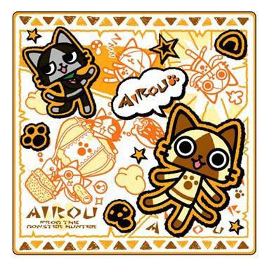 モンスターハンター アイルー グッズ AIROU ミニタオル アイルー