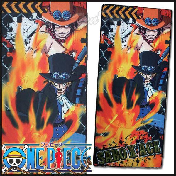 ワンピース グッズ マイクロジャンボケット SABO & ACE バスタオル