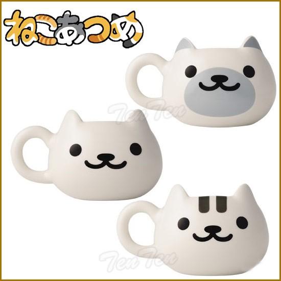 ねこあつめ 顔型マグカップ 全3種セット しろねこさん ぽいんとさん しろとらさん マスコット 食器 グッズ Nka Mgkp 天天ストア 通販 Yahoo ショッピング