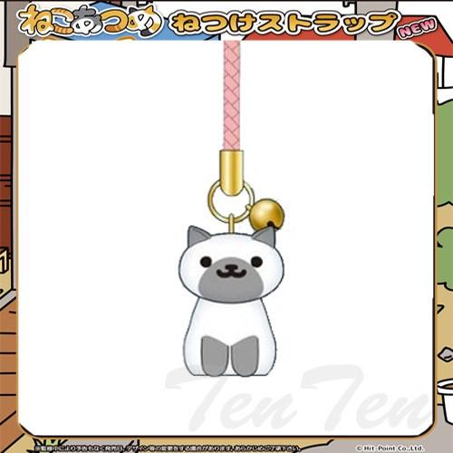 ねこあつめ グッズ ねつけストラップ ぽいんとさん 根付 スマホ