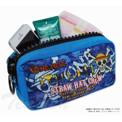 ONE PIECE グッズ ワンピース グッズ メガジップポーチ ドクロVer. ハート海賊団 ONE