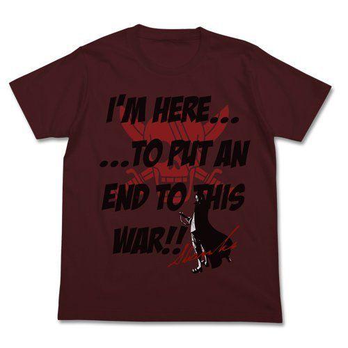 ワンピース Tシャツ 赤髪のシャンクス 終戦Tシャツ バーガンディ