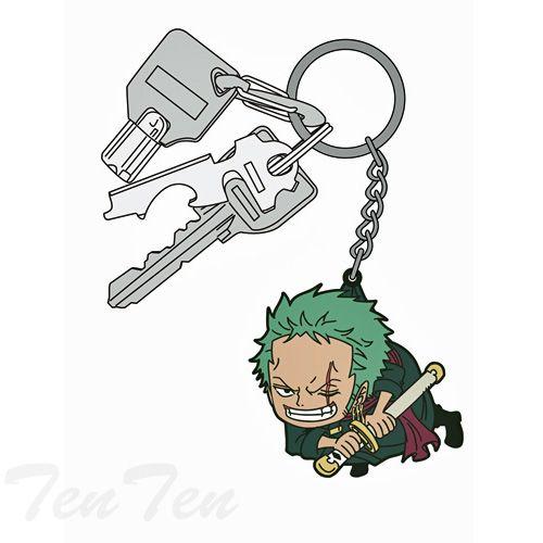 ワンピース グッズ つままれキーホルダー ゾロ アクセサリー : 天天