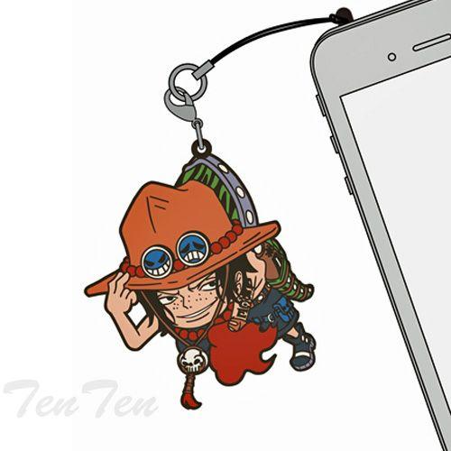 ワンピース グッズ つままれストラップ エース アクセサリー