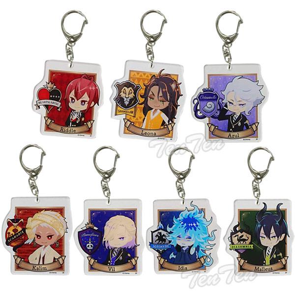 ツイステ ハーツラビュル寮2点 ポムフィオーレ寮1点 キーホルダー ツイステ ハーツラビュル寮2点 ポムフィオーレ寮1点