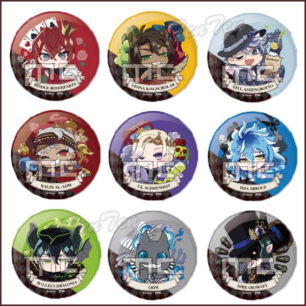 ディズニー ツイステッドワンダーランド 缶バッチ キャラっとブーケ 全