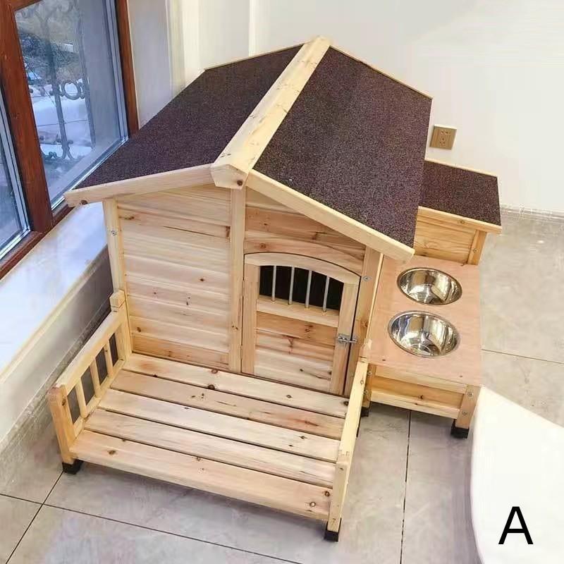 人気商品☆超大型犬ハウス 犬ハウス 木製ハウス ペットには アップグレードのドア 自由組み立て 犬用品 犬用 アパート 犬小さな城 犬小屋 犬ハウス 冬 防風防寒 犬ハウス 犬小屋