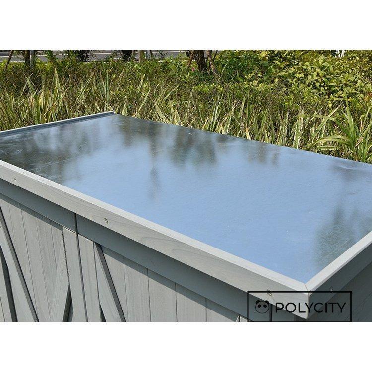 【新登場】 大型 屋外ロッカー 物置 ガーデンロッカー アウトドアツールキャビネット アウトドア 天然杉材 防腐材 雨よけ 110*50*119.5cm 組立式 【NAN9591776170】(34807円)