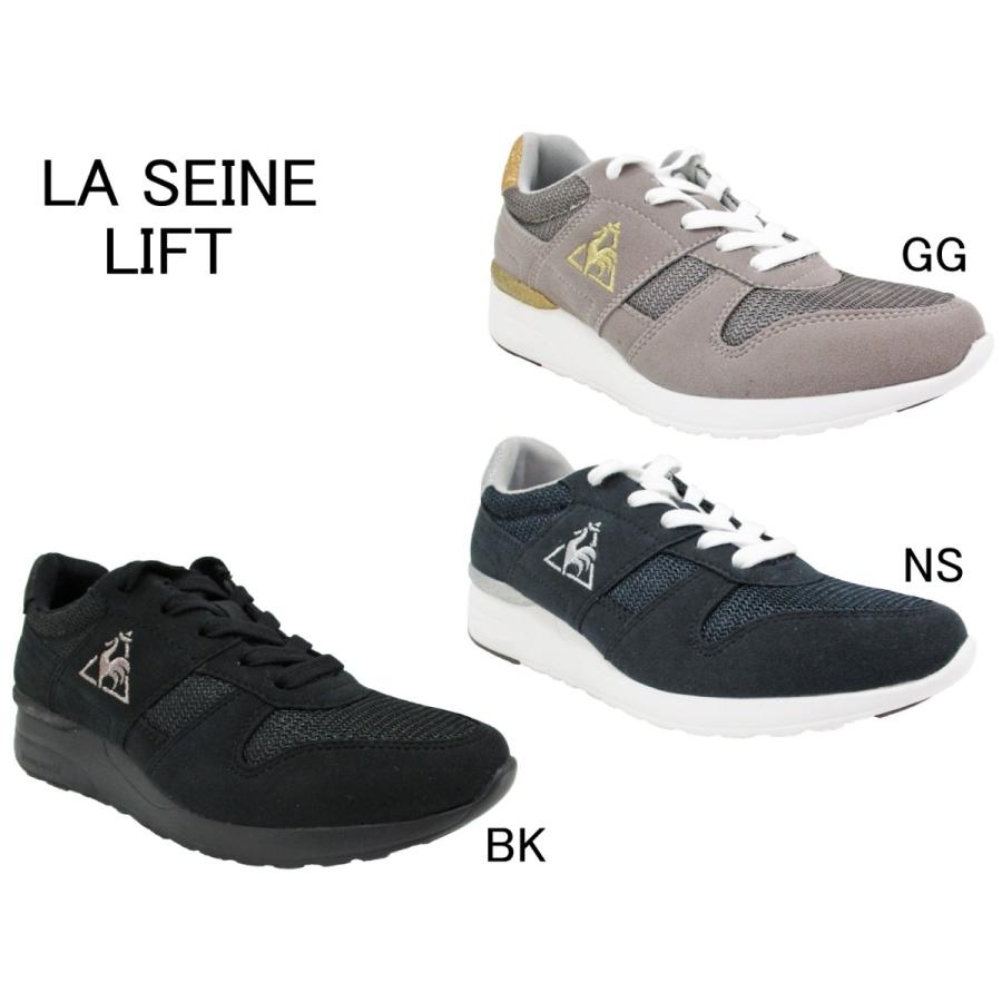 ルコック スニーカー レディース La セーヌ リフト 中敷き消臭 La Seine Lift Ql3sjc09 Gg グレー ゴールド Ns ネイビー シルバー Bk ブラック Ql3sjc09 天国屋yahoo 店 通販 Yahoo ショッピング