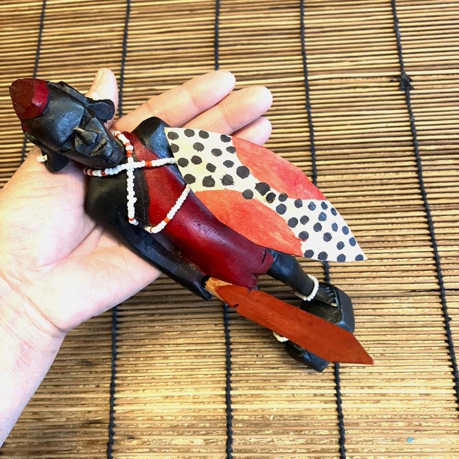 マサイ族 人形 置物 木彫りオブジェ ケニア 戦士の人形 Sサイズ アフリカ 民族 エスニック インテリア雑貨 アジアン雑貨 |  | 13