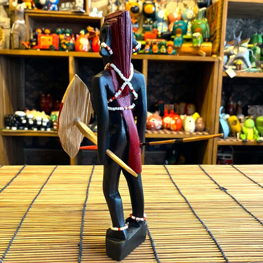 マサイ族 人形 置物 木彫りオブジェ ケニア 戦士の人形 Sサイズ アフリカ 民族 エスニック インテリア雑貨 アジアン雑貨 |  | 03