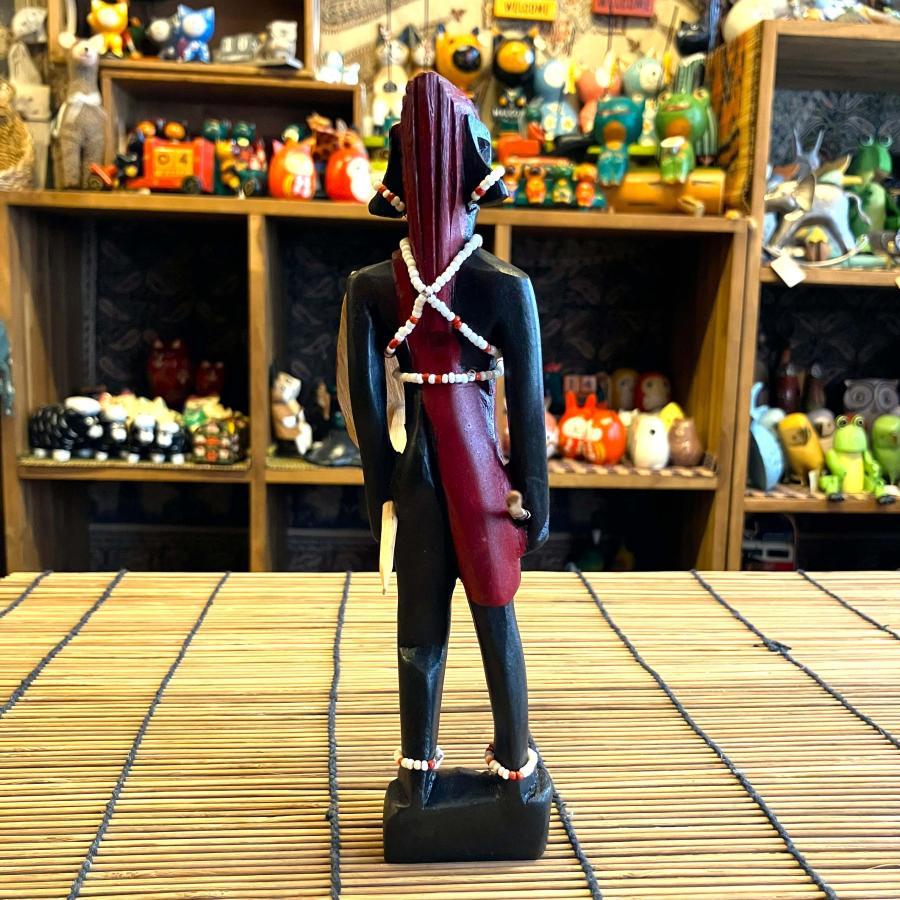 マサイ族 人形 置物 木彫りオブジェ ケニア 戦士の人形 Sサイズ アフリカ 民族 エスニック インテリア雑貨 アジアン雑貨 |  | 04