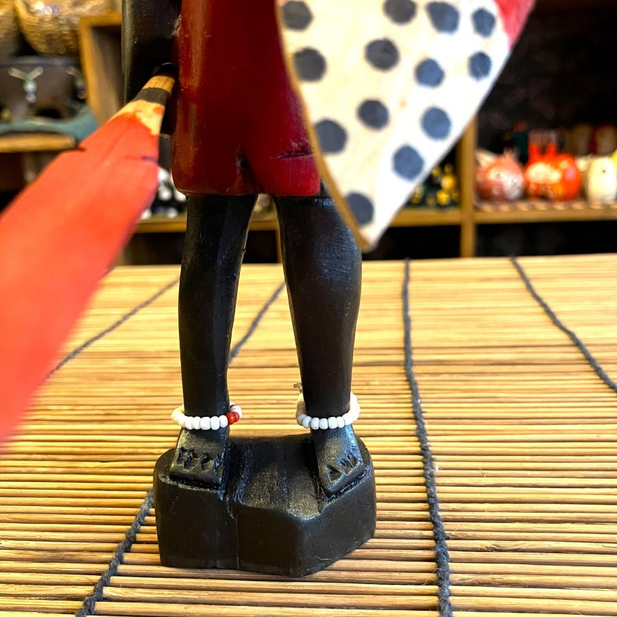 マサイ族 人形 置物 木彫りオブジェ ケニア 戦士の人形 Sサイズ アフリカ 民族 エスニック インテリア雑貨 アジアン雑貨 |  | 09