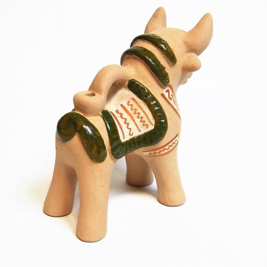 置物 エスニック オブジェ お守り トリト ペルー ウシ 素焼き