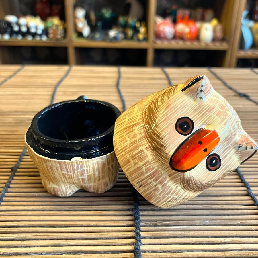 フクロウ 小物入れ 可愛い ブラウン BOX 立ちフクロウ ペーパーマッシュ アニマル インド 紙素材 アジアン インテリア |  | 11