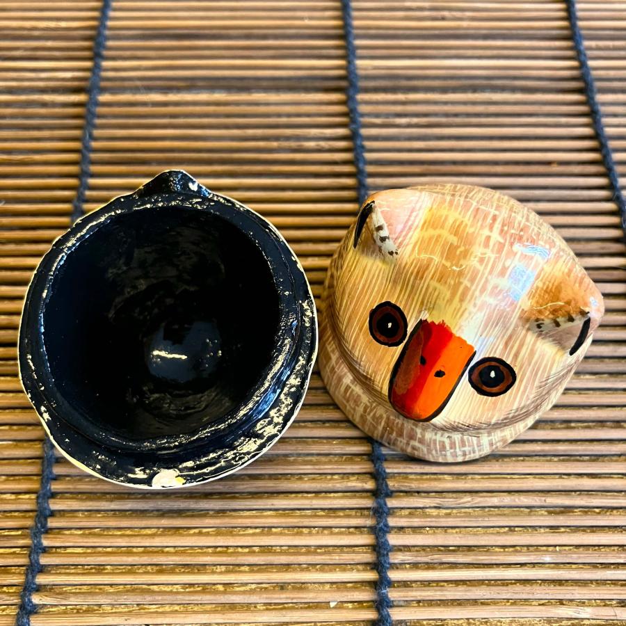 フクロウ 小物入れ 可愛い ブラウン BOX 立ちフクロウ ペーパーマッシュ アニマル インド 紙素材 アジアン インテリア |  | 12