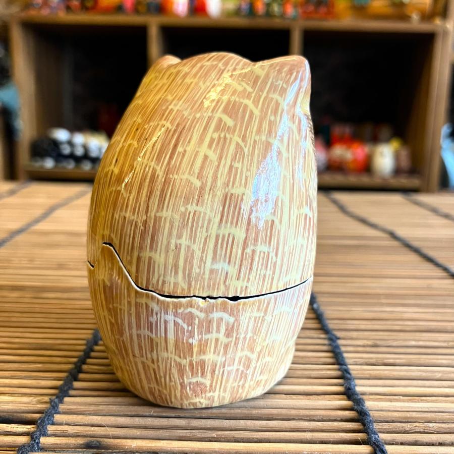 フクロウ 小物入れ 可愛い ブラウン BOX 立ちフクロウ ペーパーマッシュ アニマル インド 紙素材 アジアン インテリア |  | 05