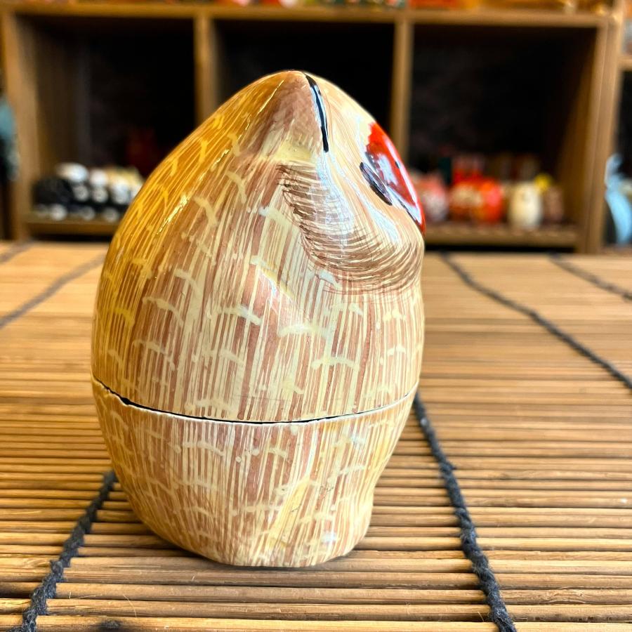 フクロウ 小物入れ 可愛い ブラウン BOX 立ちフクロウ ペーパーマッシュ アニマル インド 紙素材 アジアン インテリア |  | 06