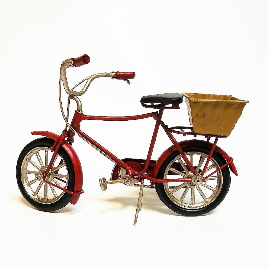 ブリキ置物 自転車 荷台付 レトロ 可愛い インテリア レッド H 002 可愛い雑貨屋 Ten6duca Yahoo 店 通販 Yahoo ショッピング