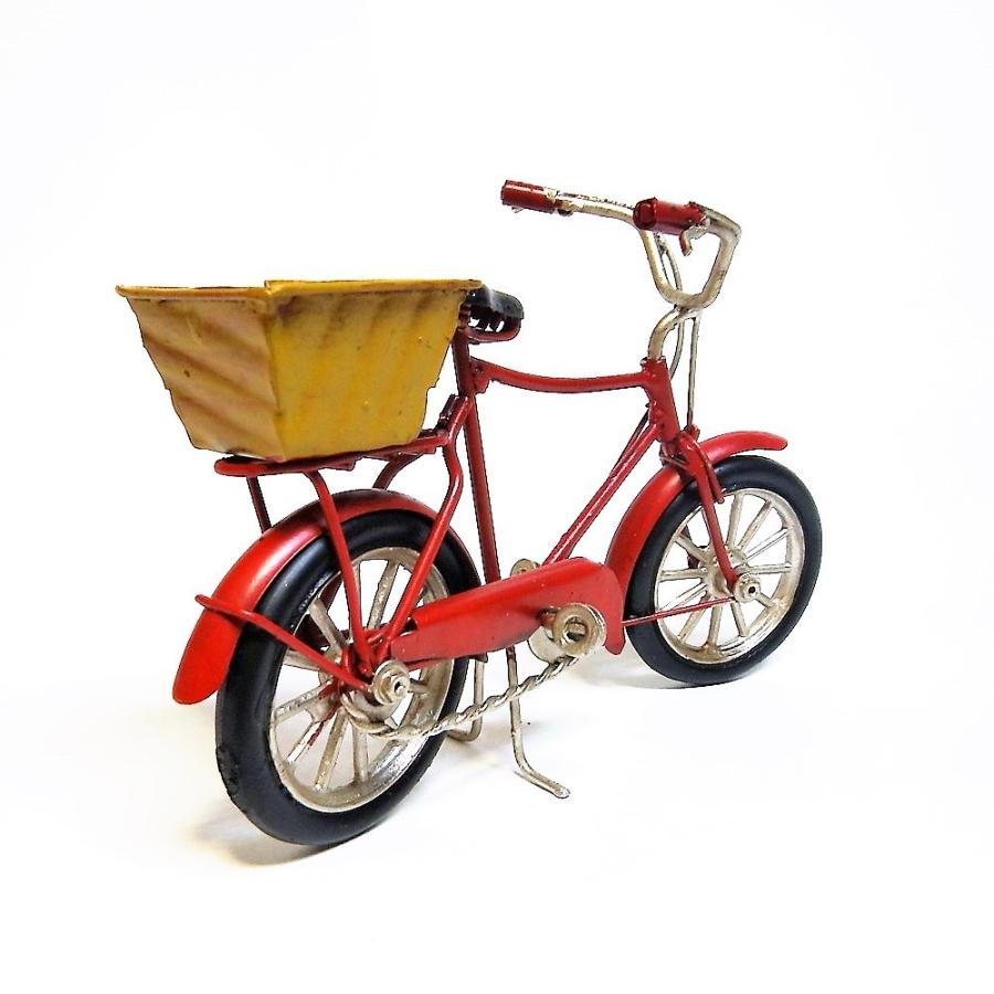 ブリキ置物 自転車 荷台付 レトロ 可愛い インテリア レッド H 002 可愛い雑貨屋 Ten6duca Yahoo 店 通販 Yahoo ショッピング